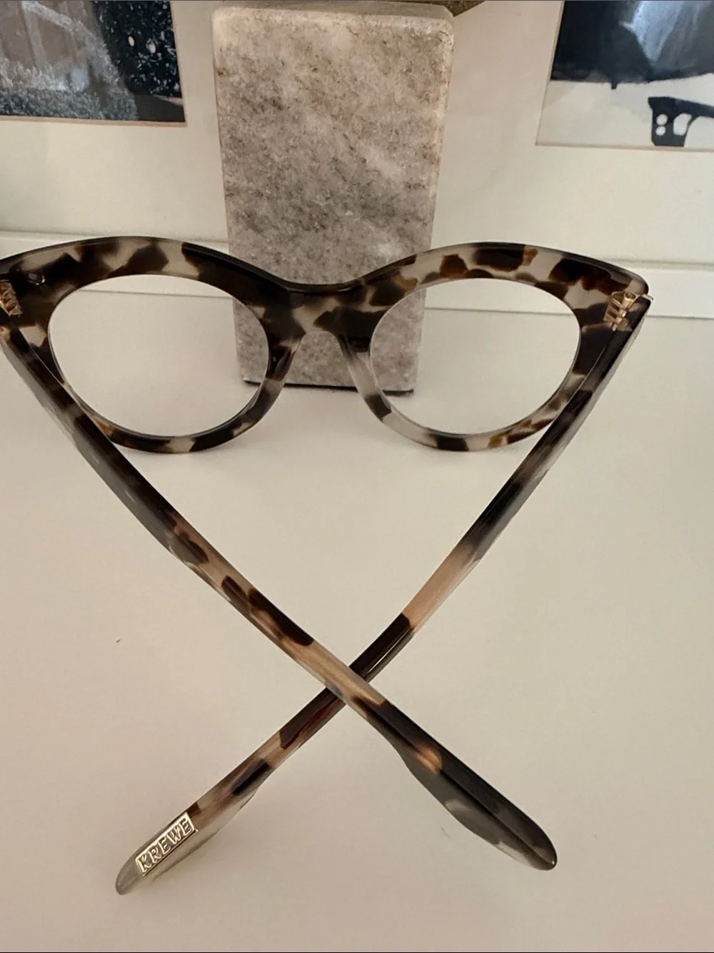 KREWE Marie Optical Tortoiseshell Glasses in color “Malt”